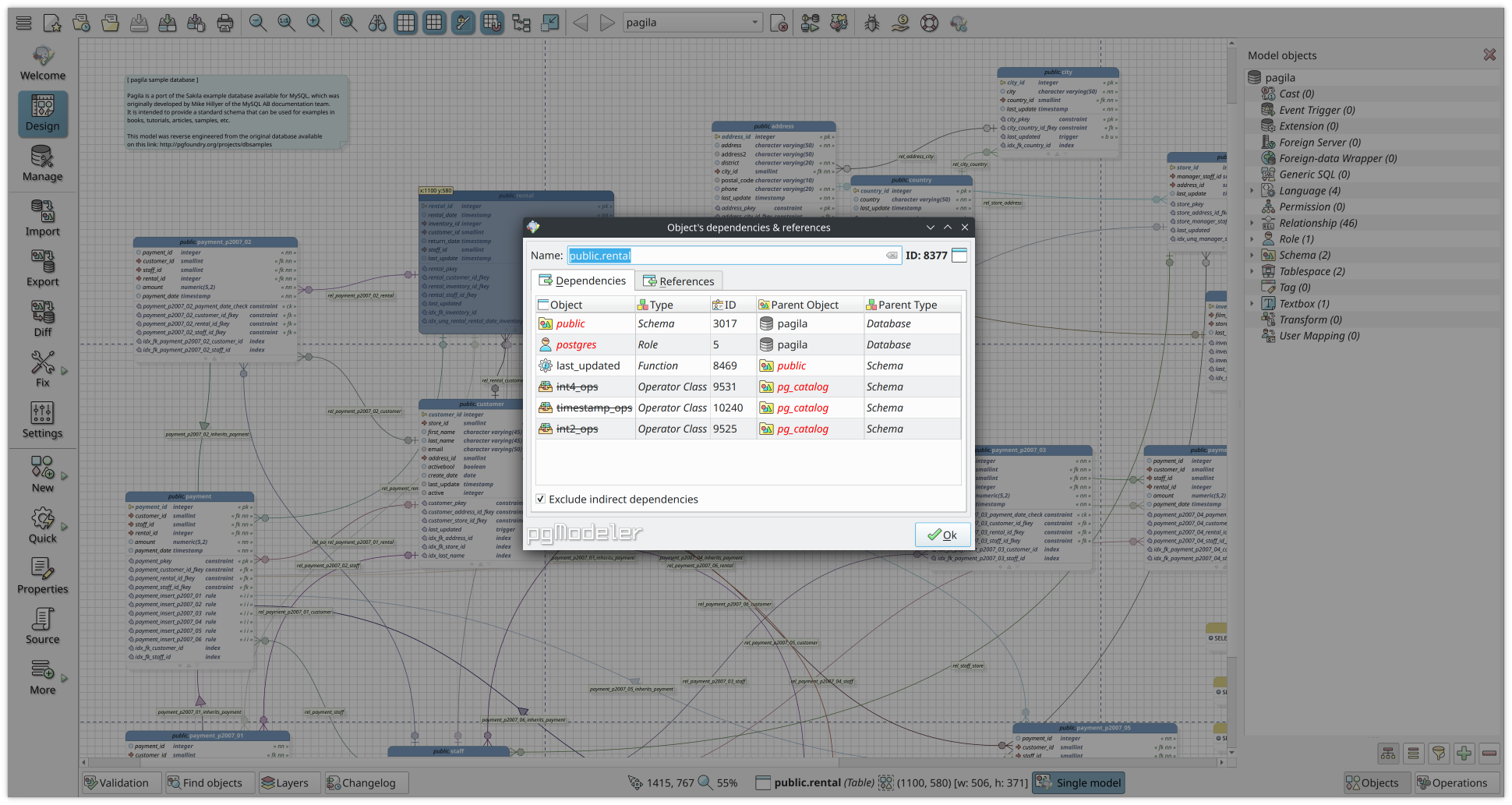 Identify how many objects depend on or are referenced by the current object.